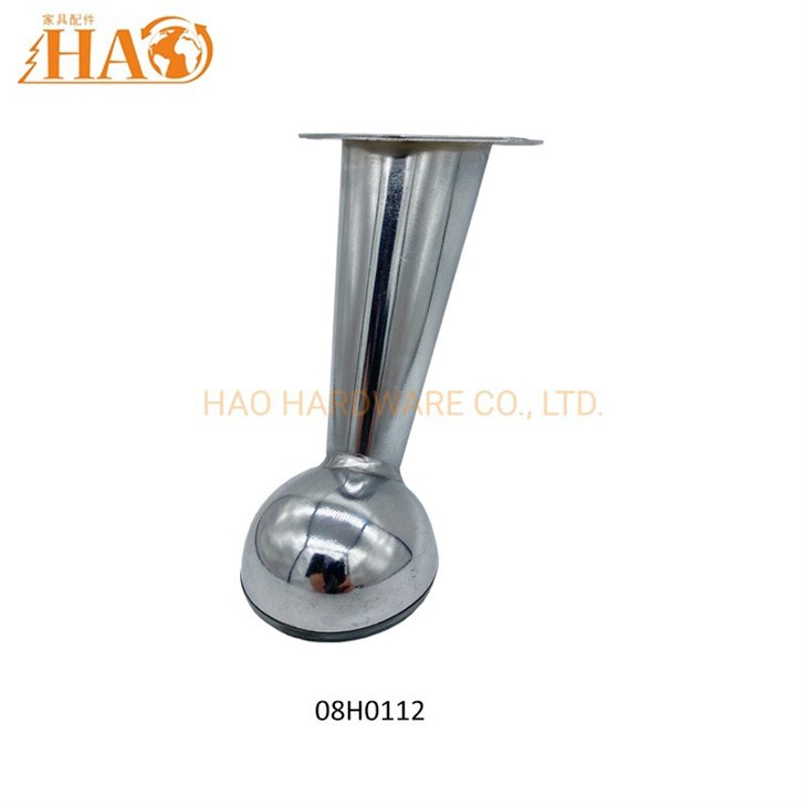 Πόδι καναπέ με στρογγυλά πόδια με επιχρωμιωμένο