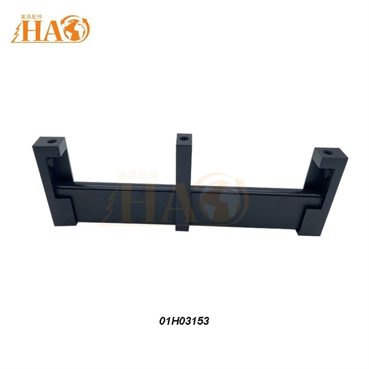 Ράβδος ντουλάπας από κράμα αλουμινίου με λωρίδα PVC στην κορυφή